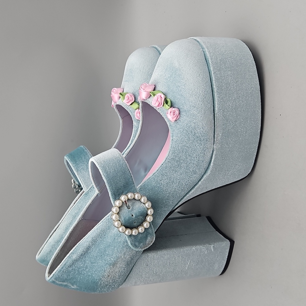 Dolls Kill Sugar Thrillz So This Is Love Platform Mary Jane’s Women 11 Sold Out! - Picture 3 of 12